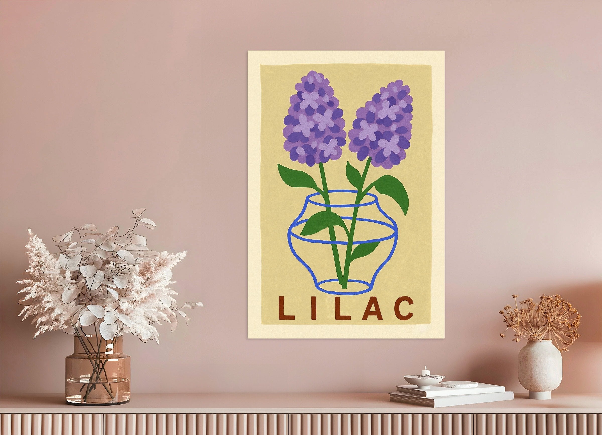 Impressão de lilás Poster