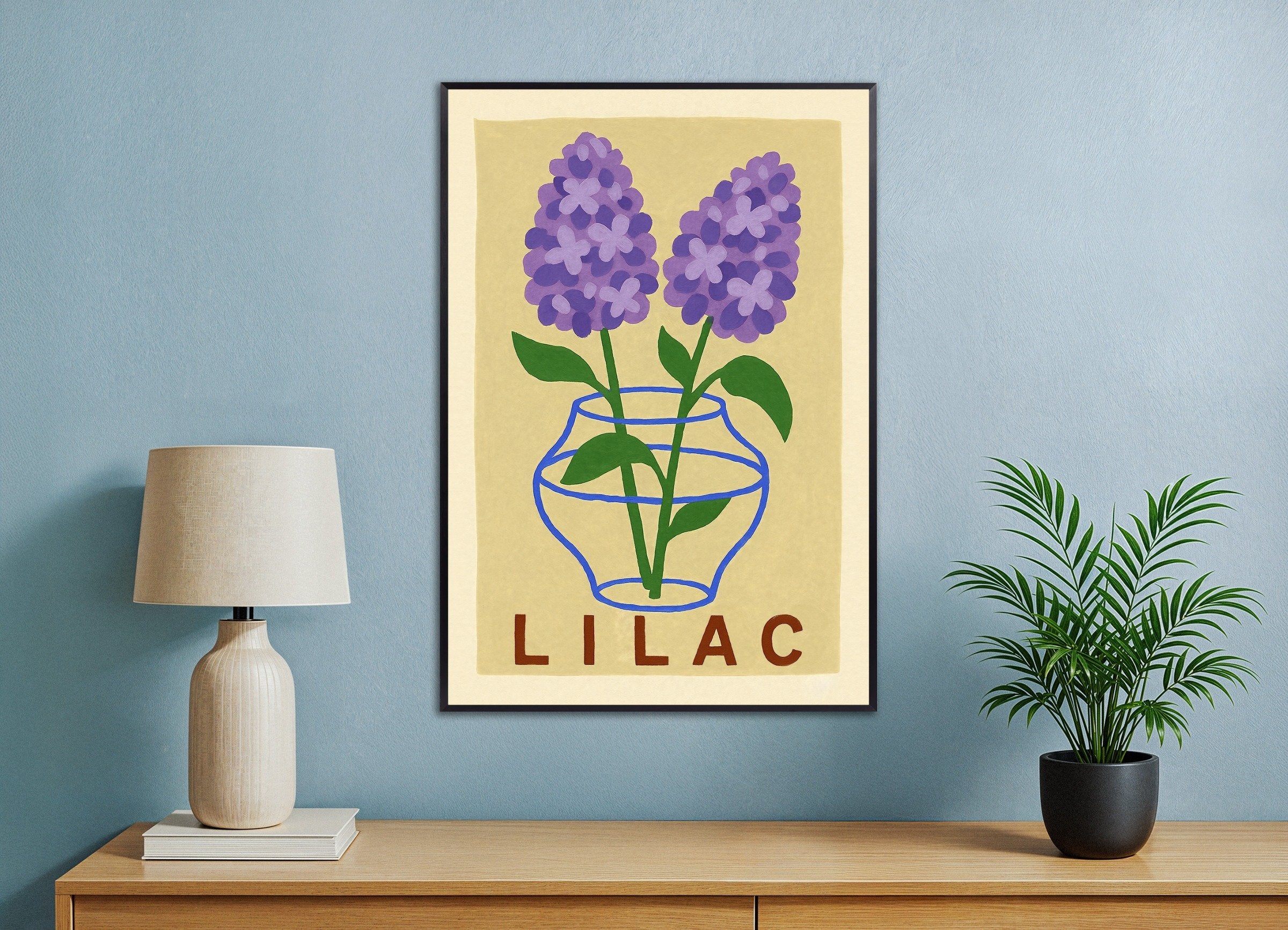 Impressão de lilás Poster