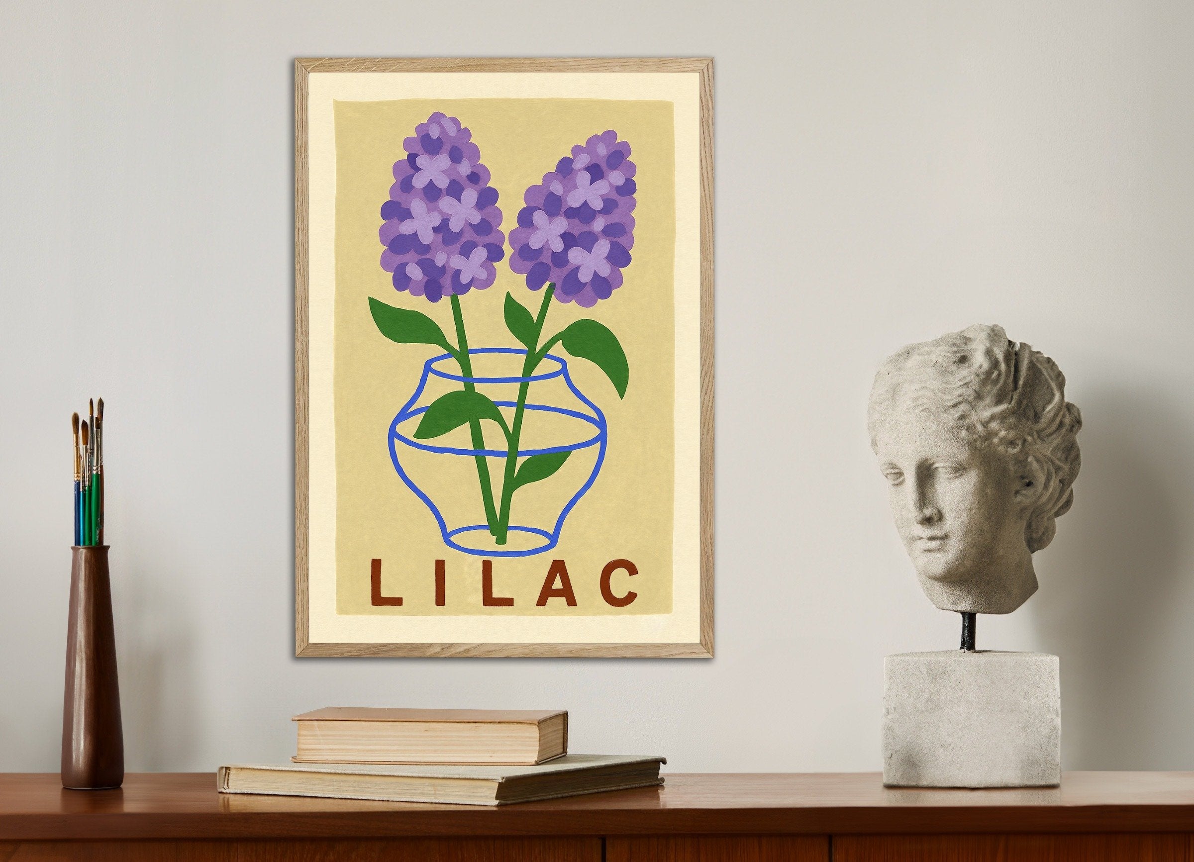 Impressão de lilás Poster