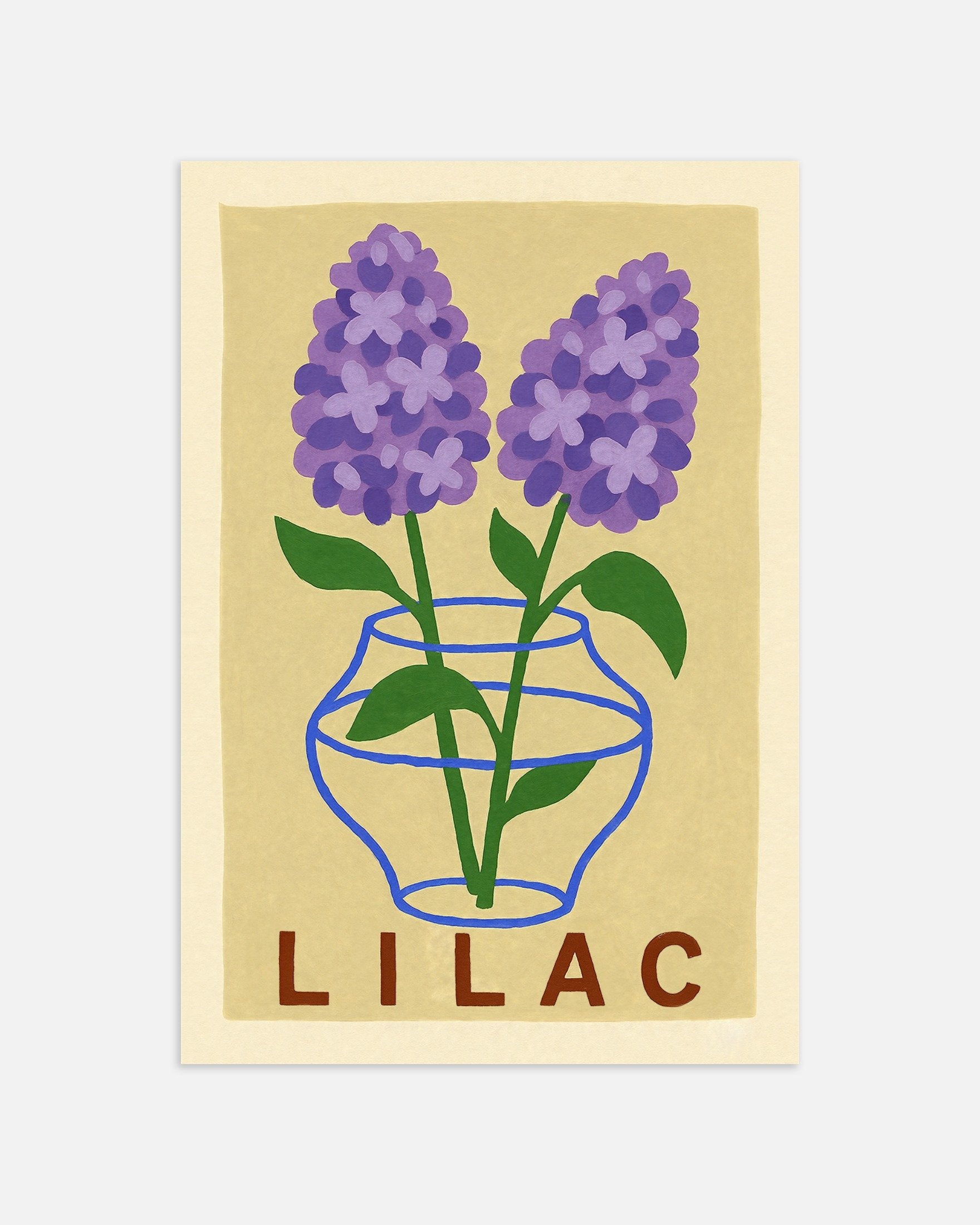 Impressão de lilás Poster