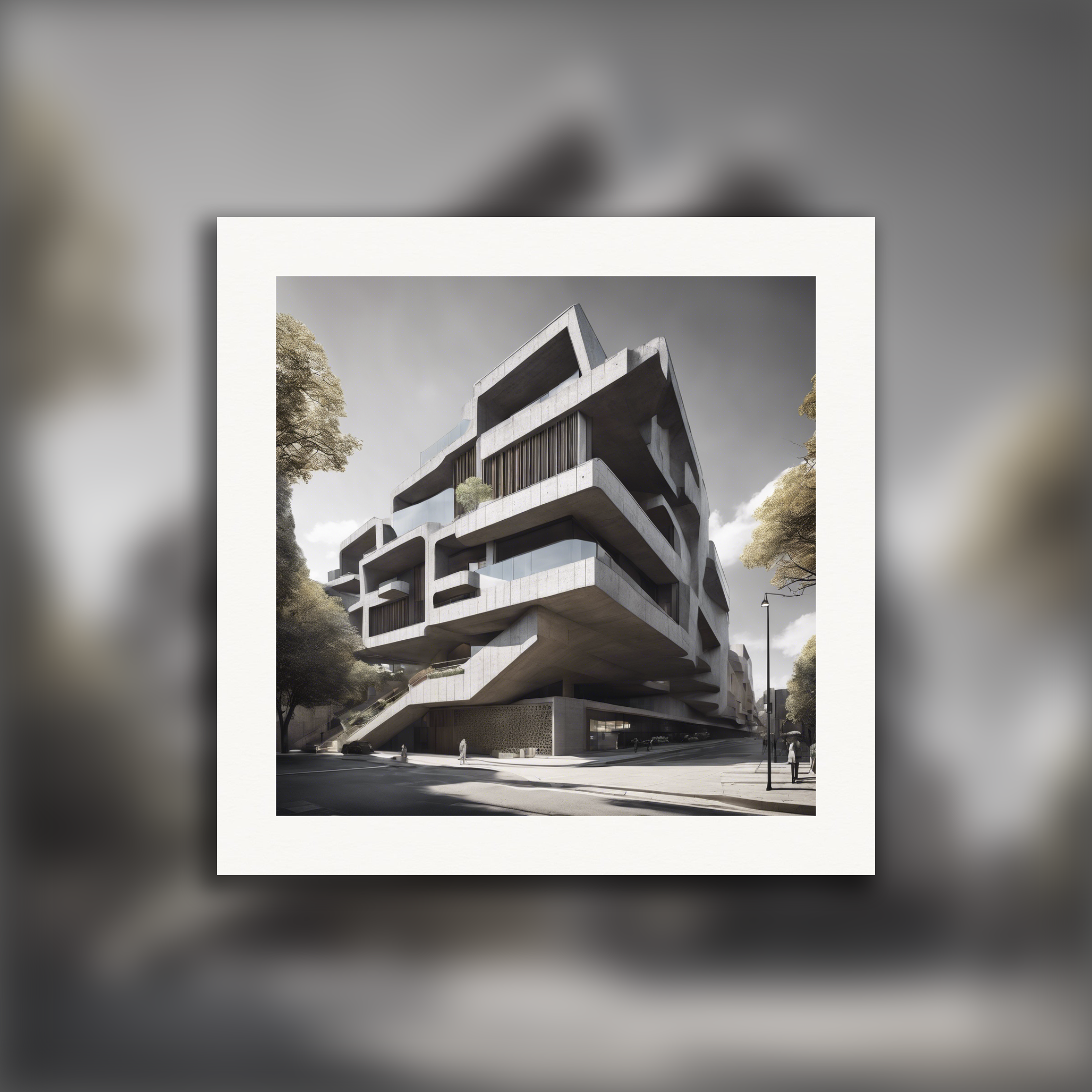 Modernismo tardio, arquitetura brutalista - Poster