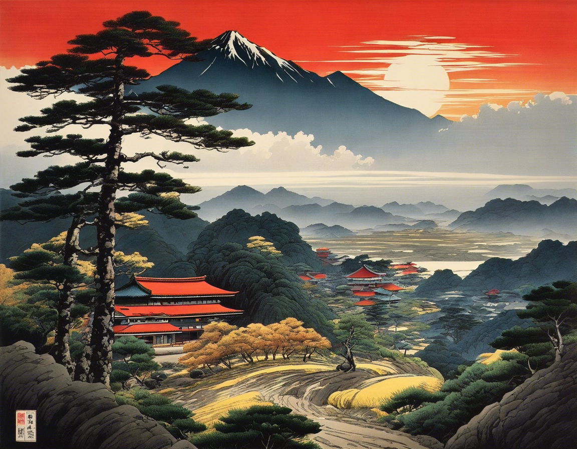 Paisagem japonesa - pôster