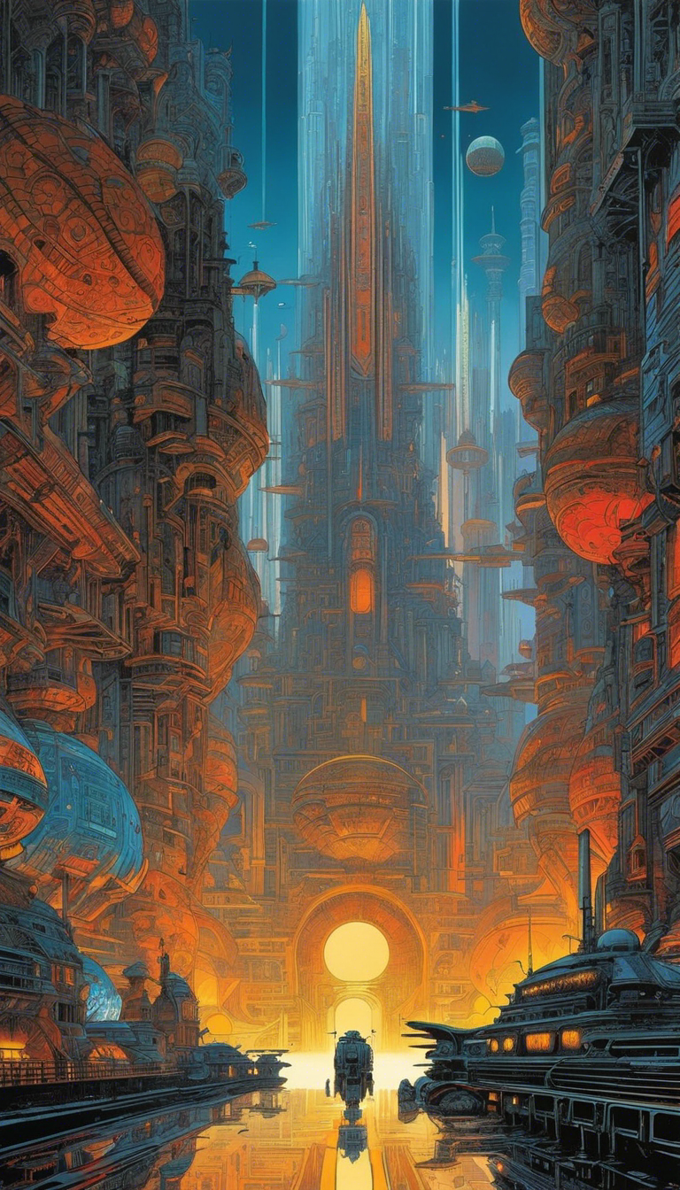 Métal hurlant (quadrinho), Cidade futurista - pôster