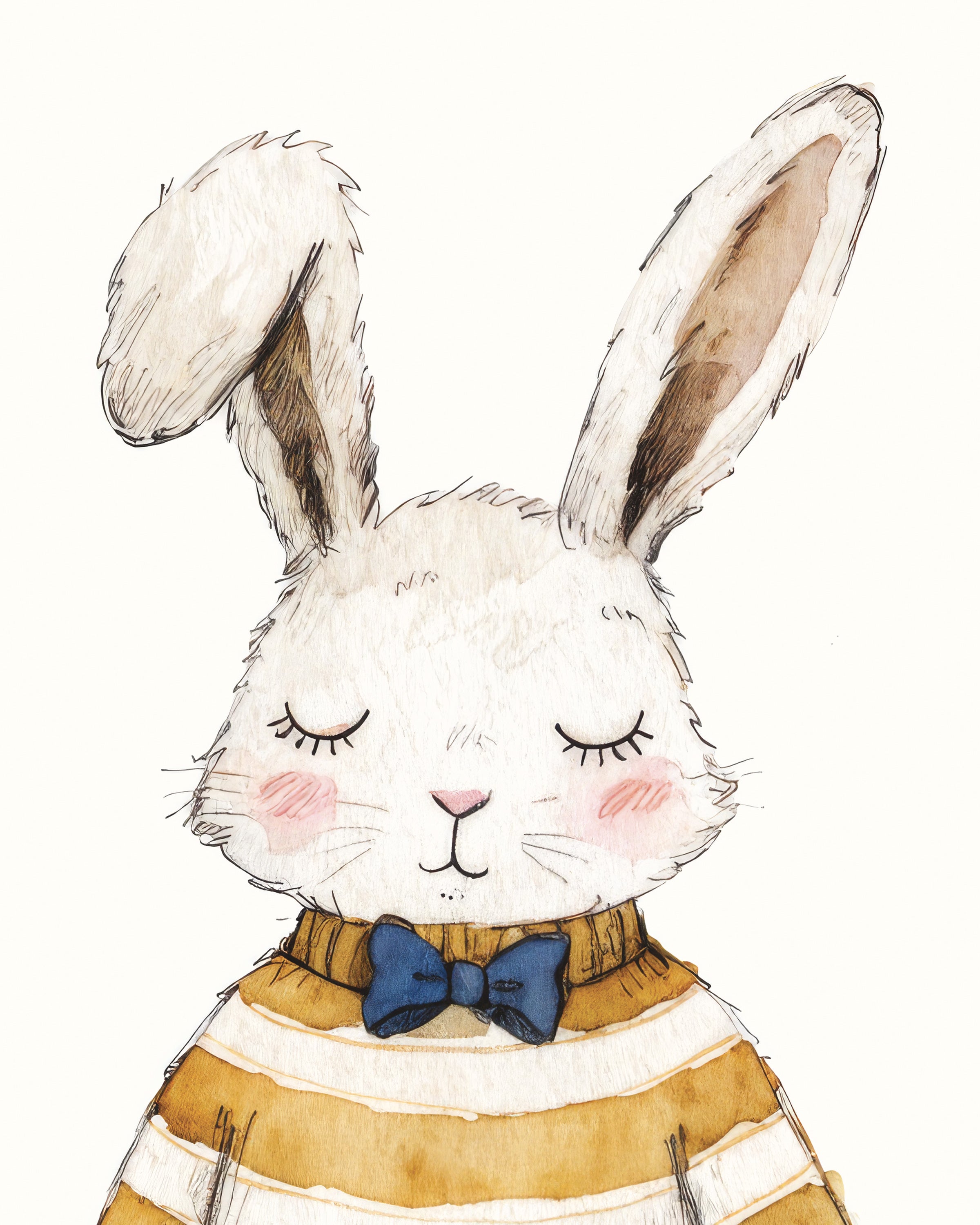 Lâmina artística Coelho da Páscoa com Cesta - Pôster