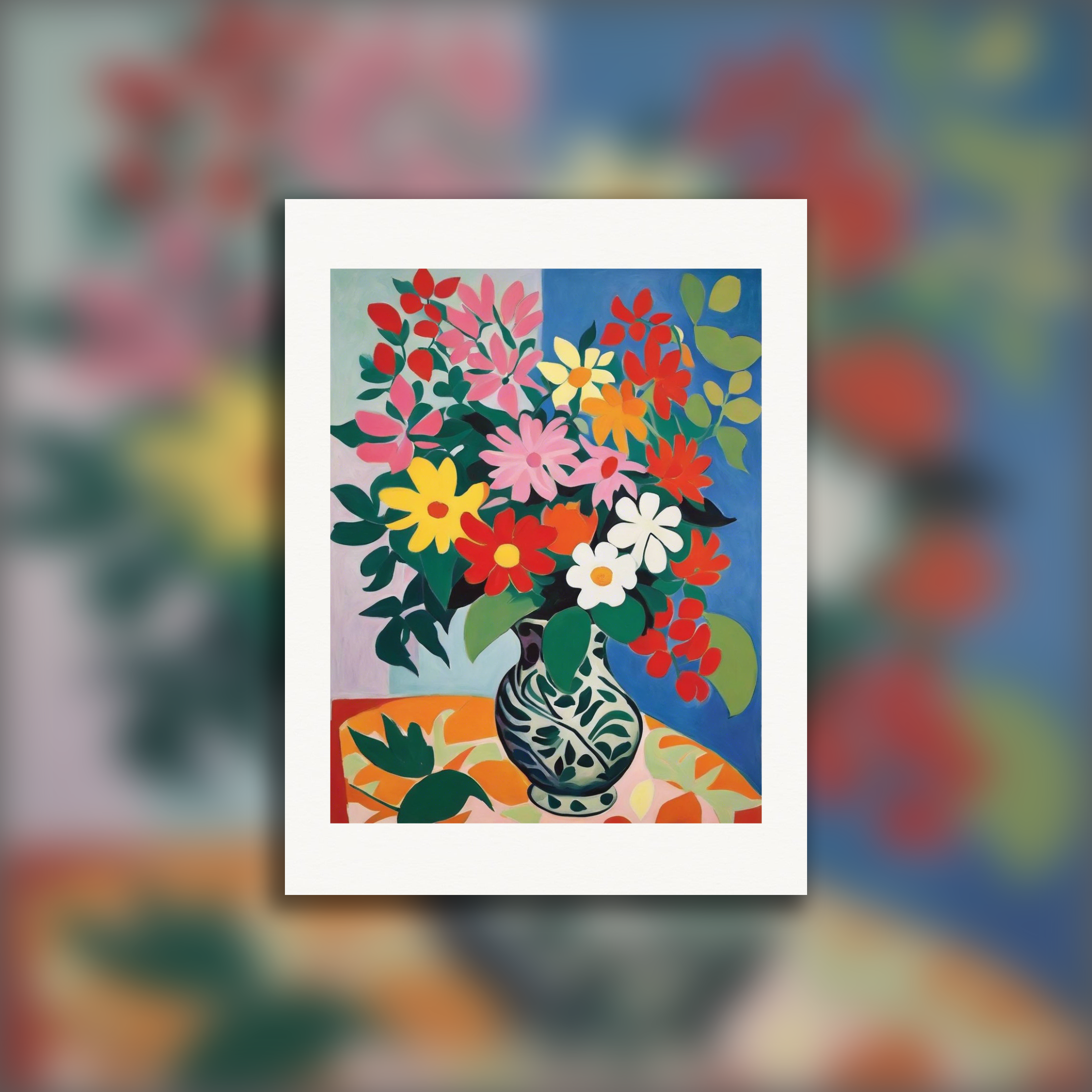 Formas expressivas e abstratas, sensibilidade decorativa, Flores - pôster