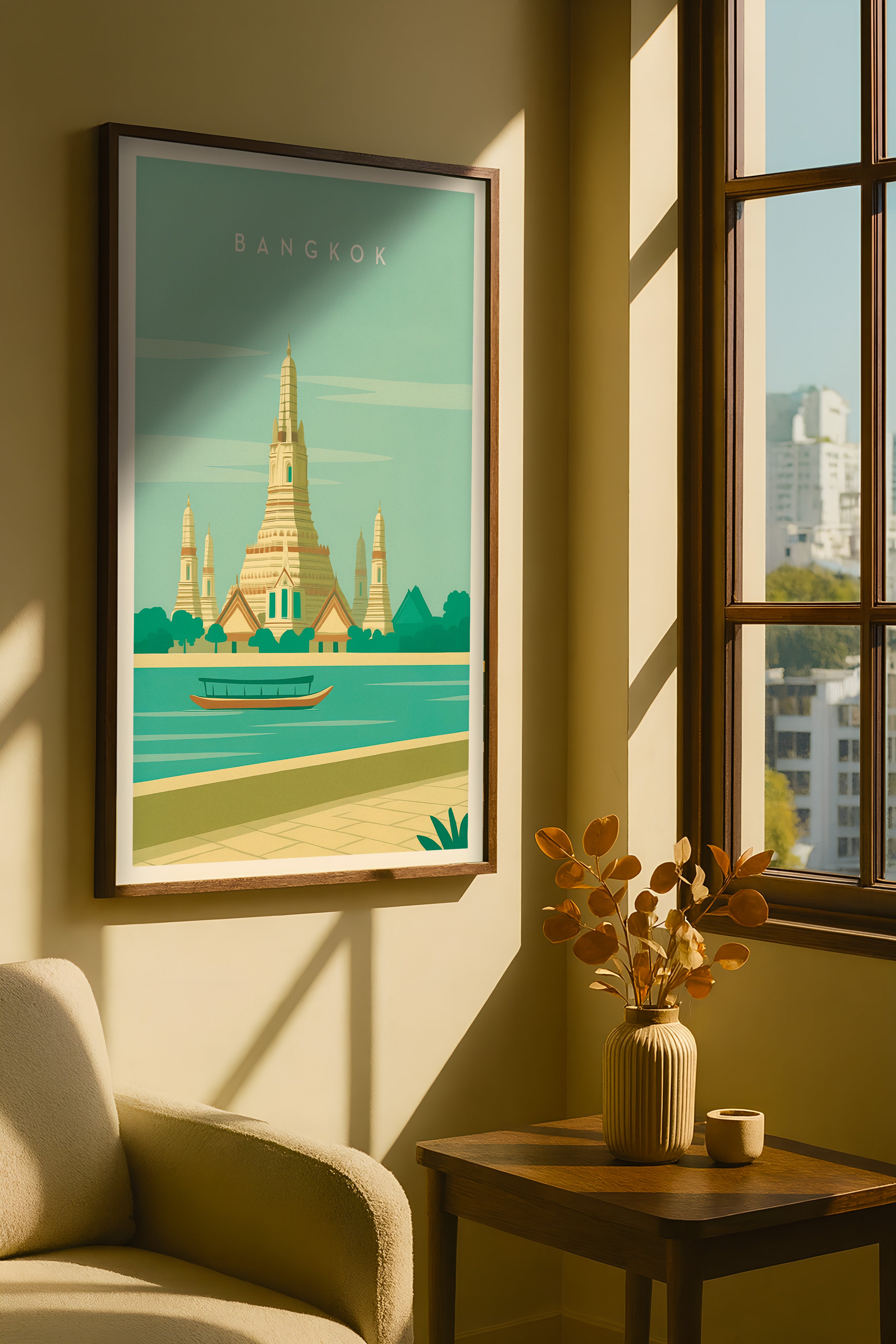 Arte Impressa de Parede Pôster Bangkok