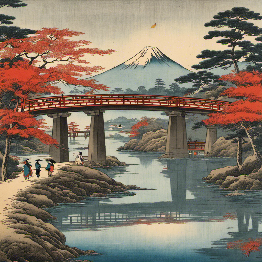 Atmosfera Hiroshige, monte Fuji - pôster
