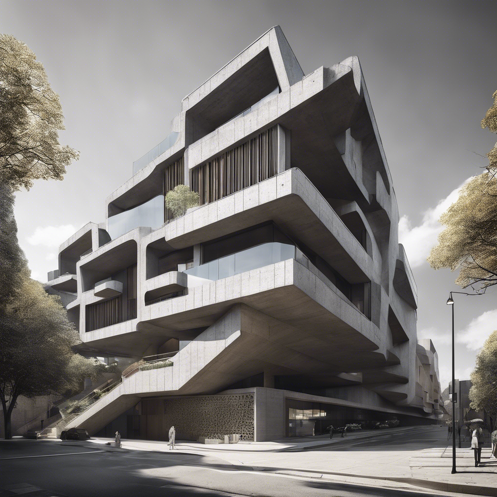 Modernismo tardio, arquitetura brutalista - Poster