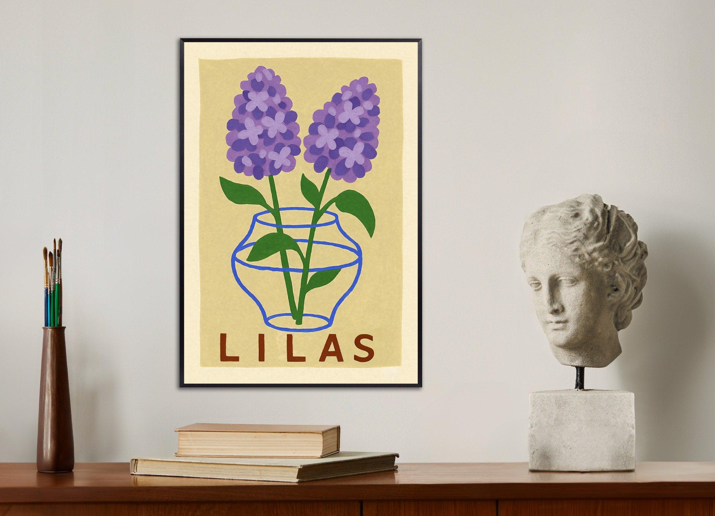 Impressão de lilás Poster
