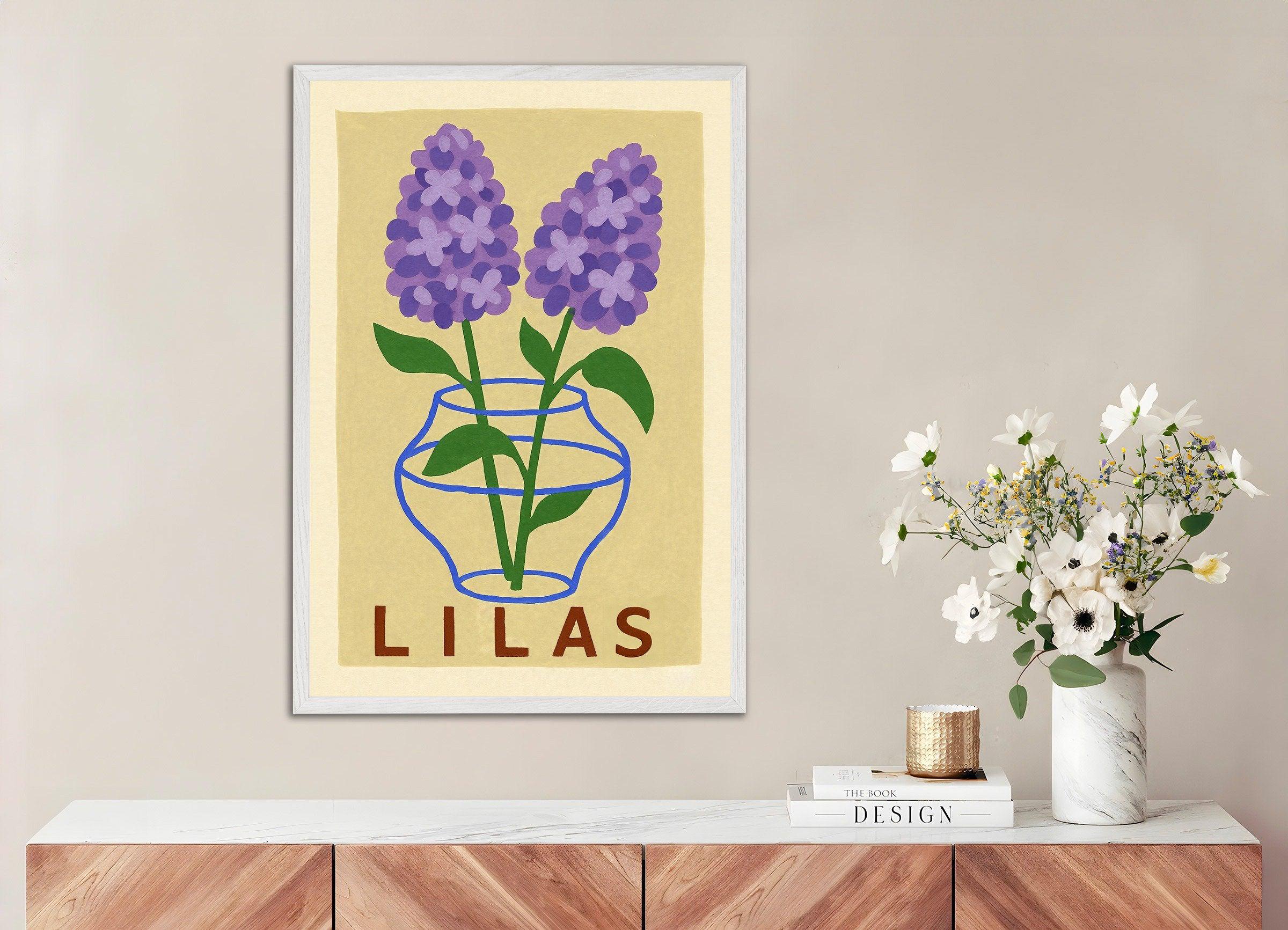 Impressão de lilás Poster