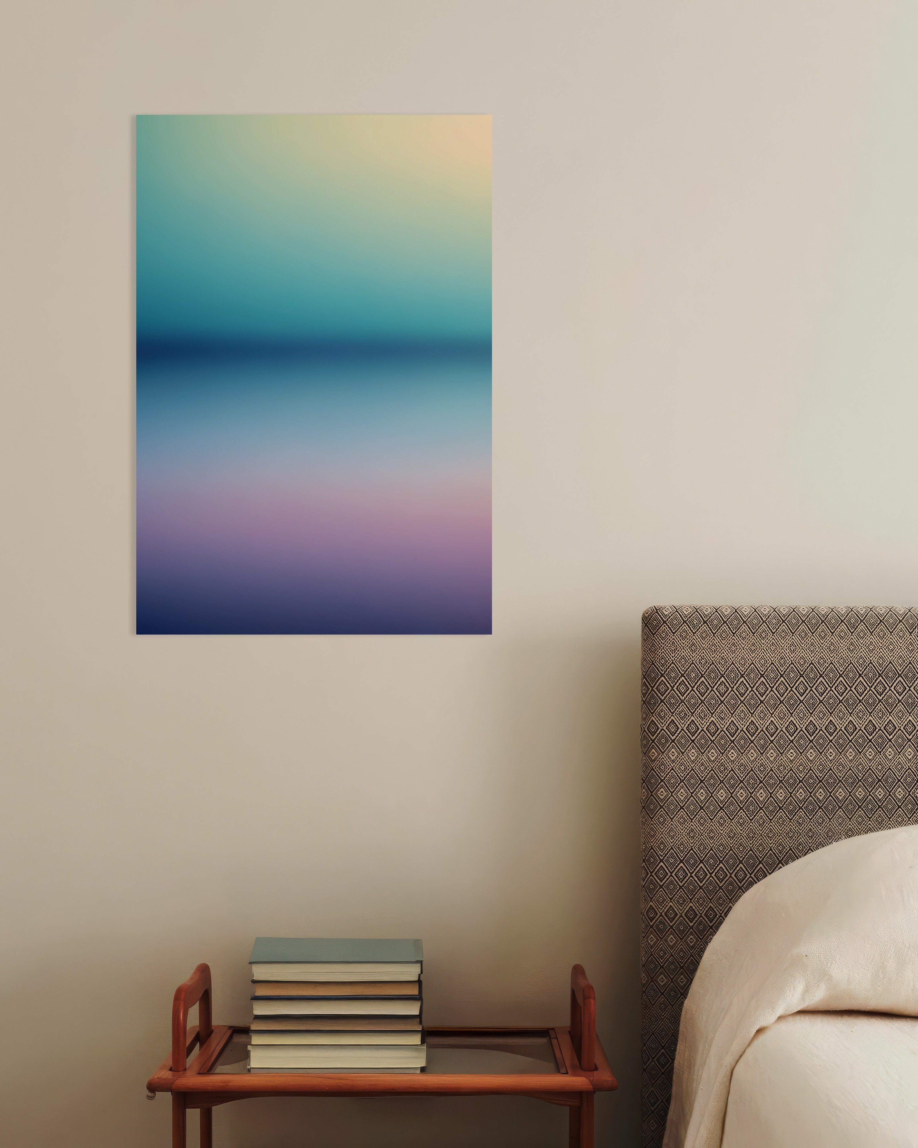 Poster of Ocean Haze Gradient Poster - Blue to Purple