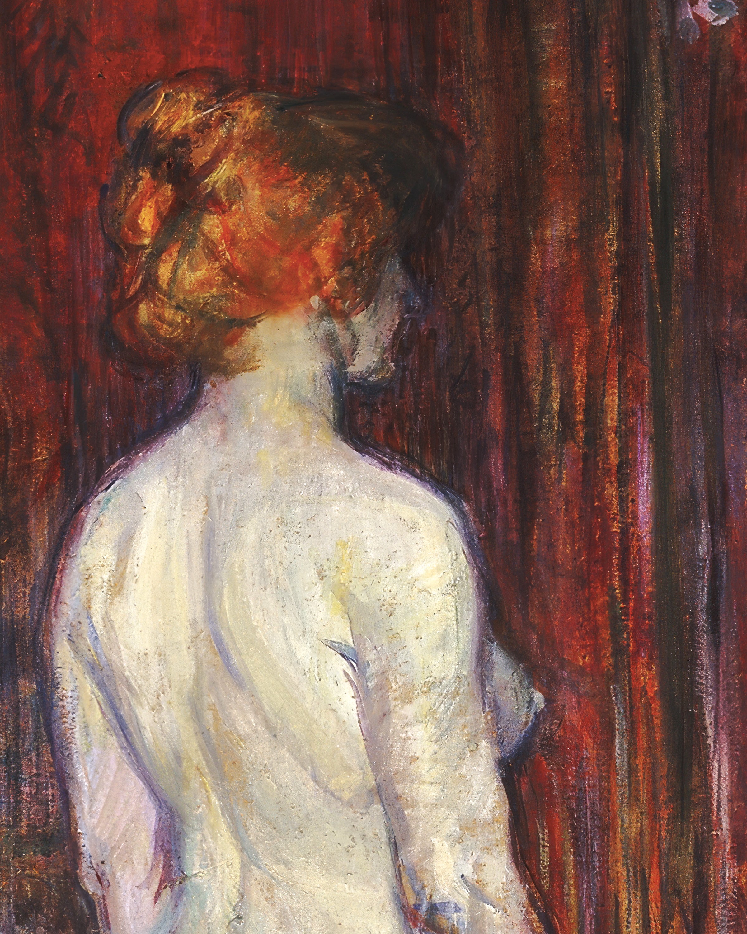 <p>Mulher diante do espelho (1897) por Henri de Toulouse-Lautrec Pôster</p>