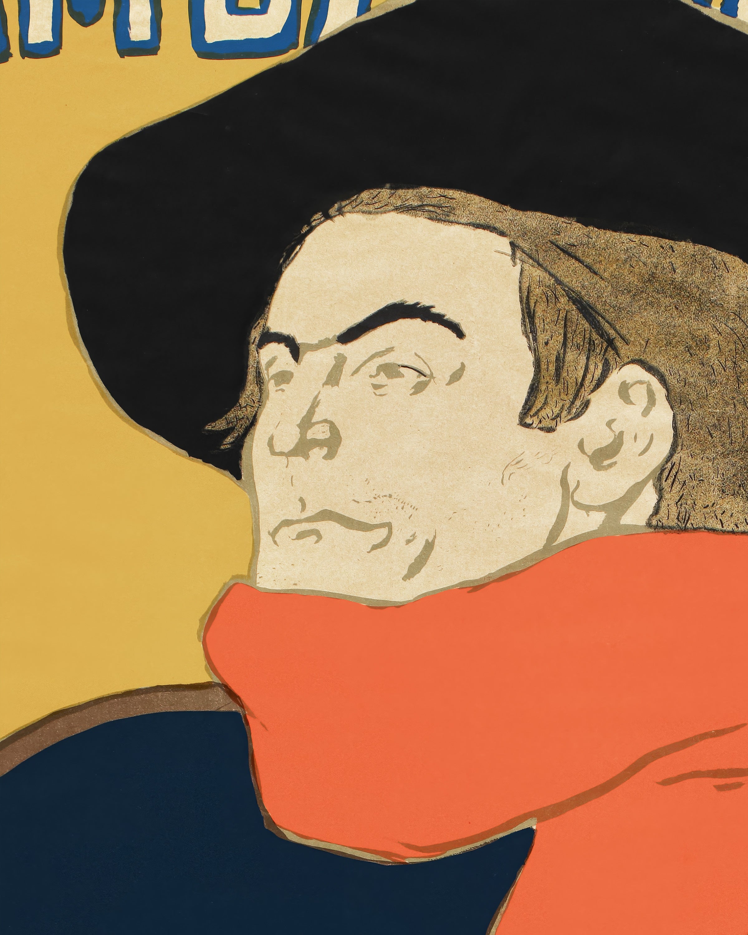 Ambassadeurs: Aristide Bruant em seu cabaré (1892) por Henri de Toulouse-Lautrec Pôster