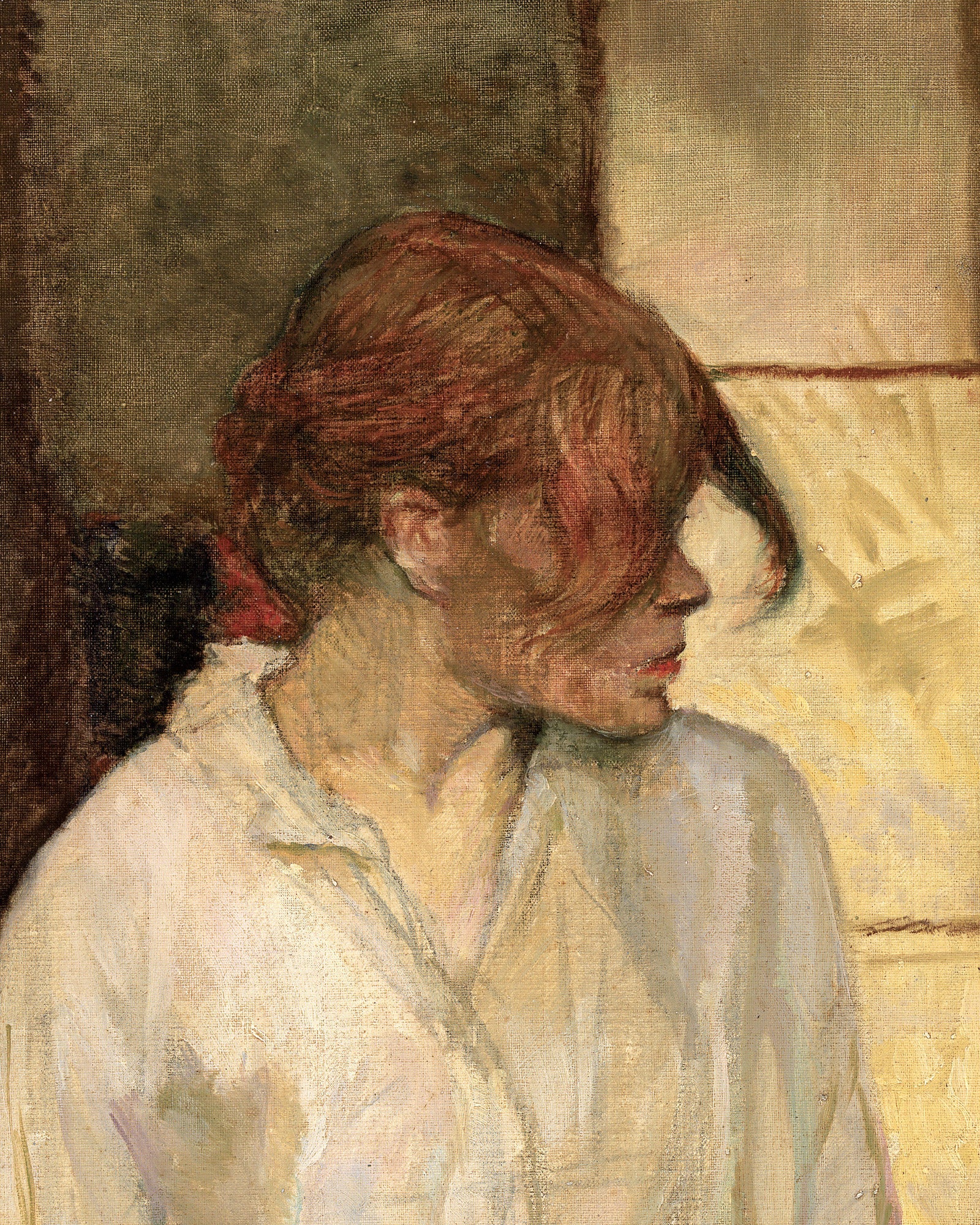 Toulouse Lautrec rosa la rouge detail
