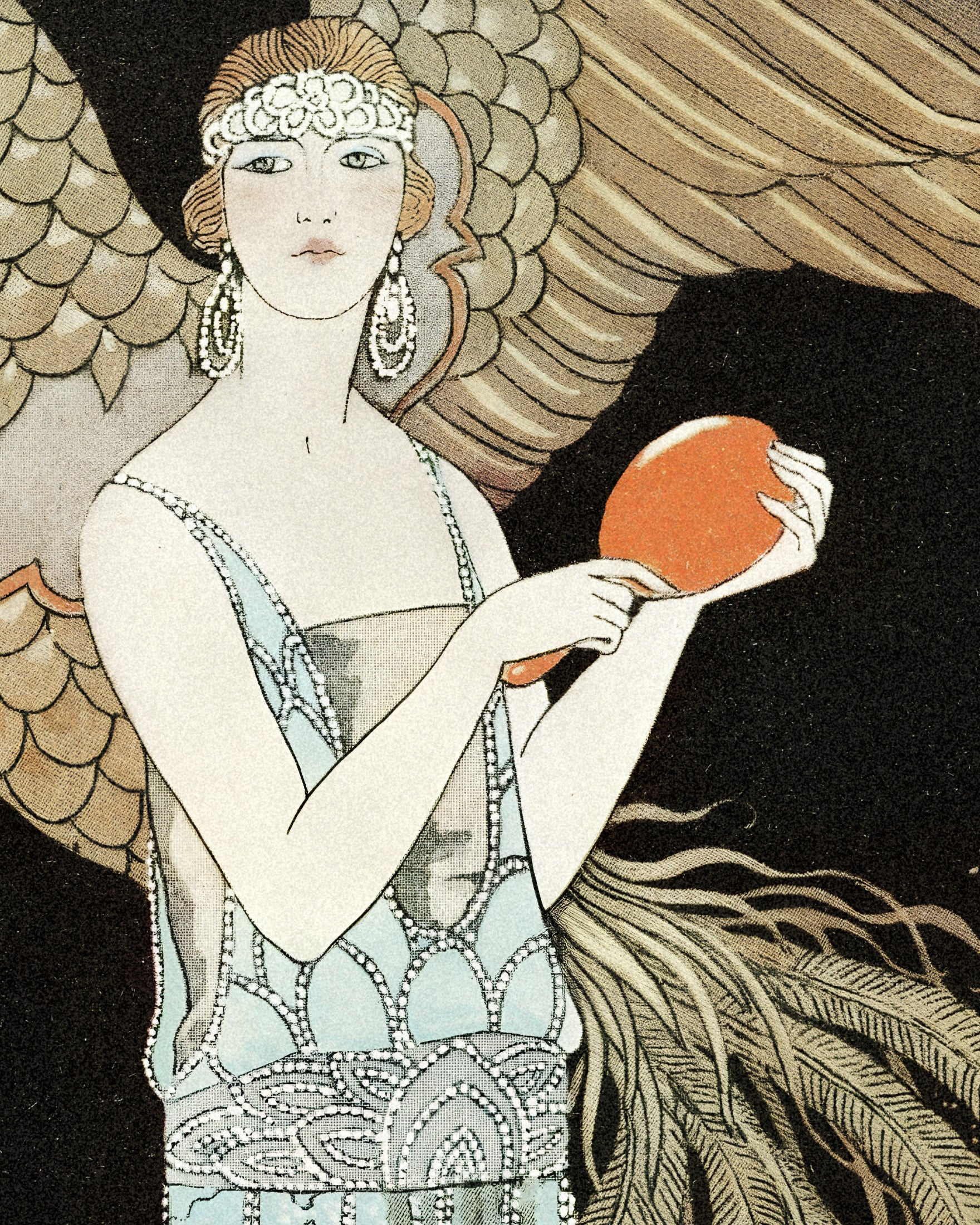 "Sortilèges" de Georges Barbier (1922) - Impressão de arte Art Déco Poster
