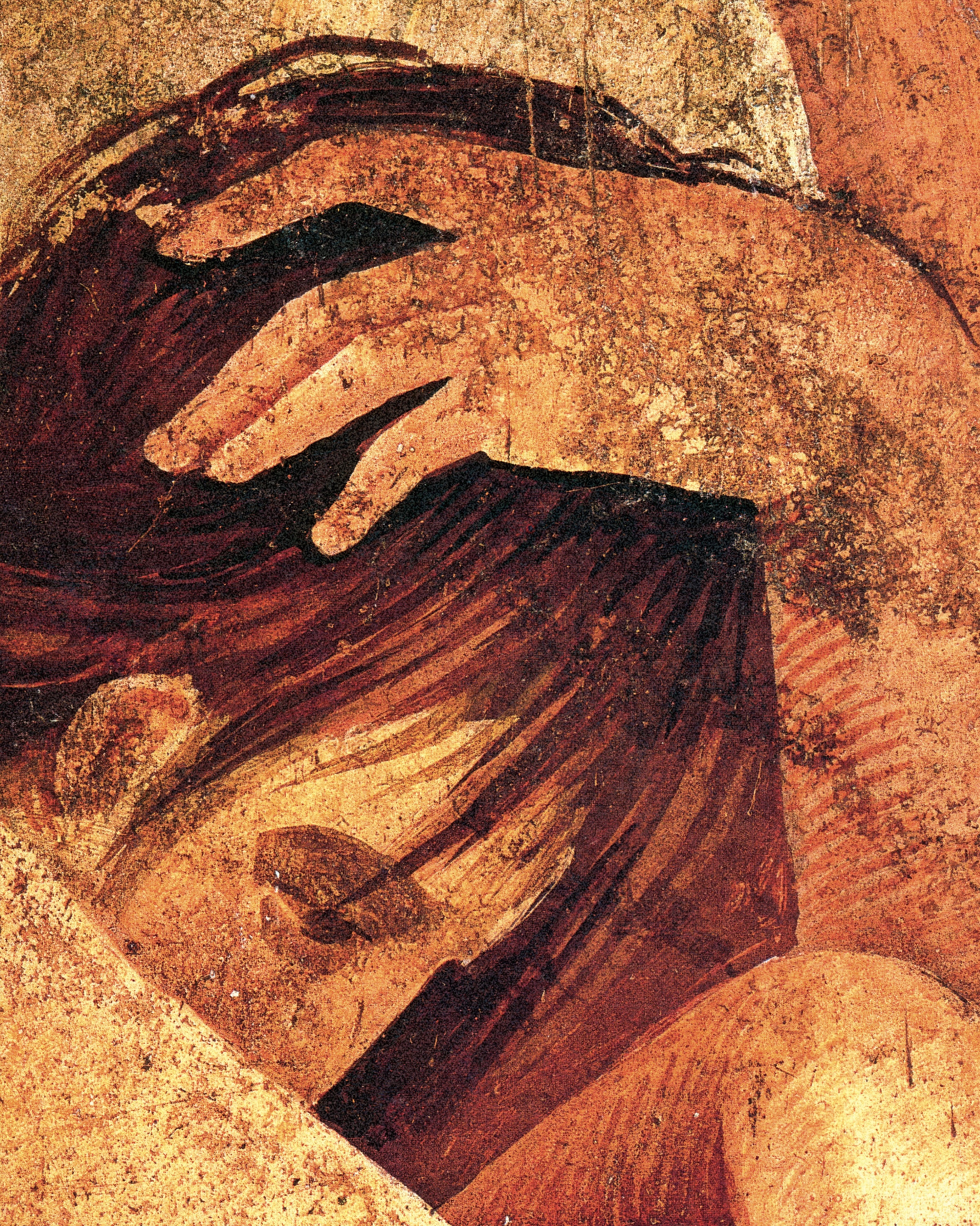 Mulher consolando iniciada da Vila dos Mistérios Pôster