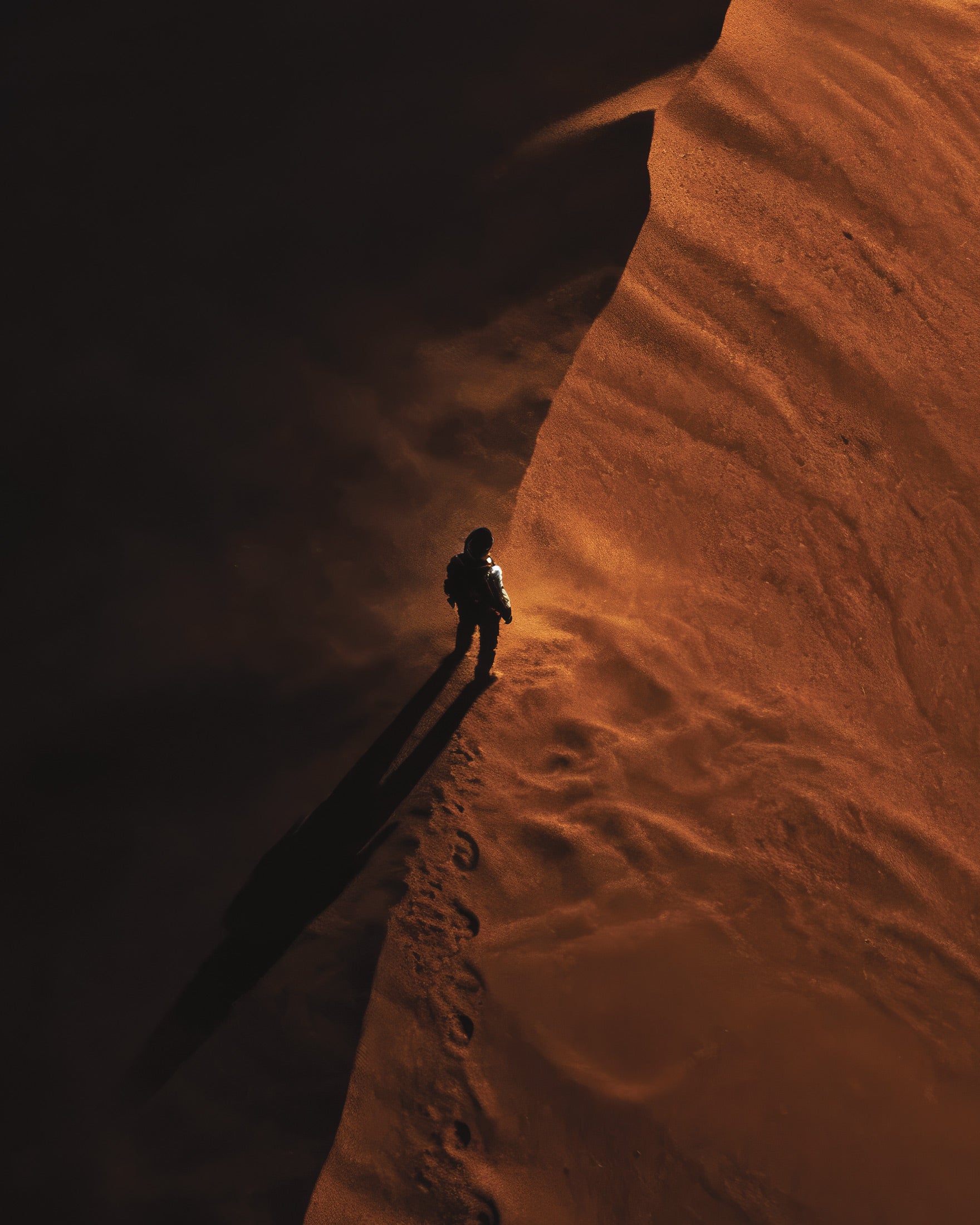 Pôster Dune Ridge, Arte Impressa Horizonte do Deserto
