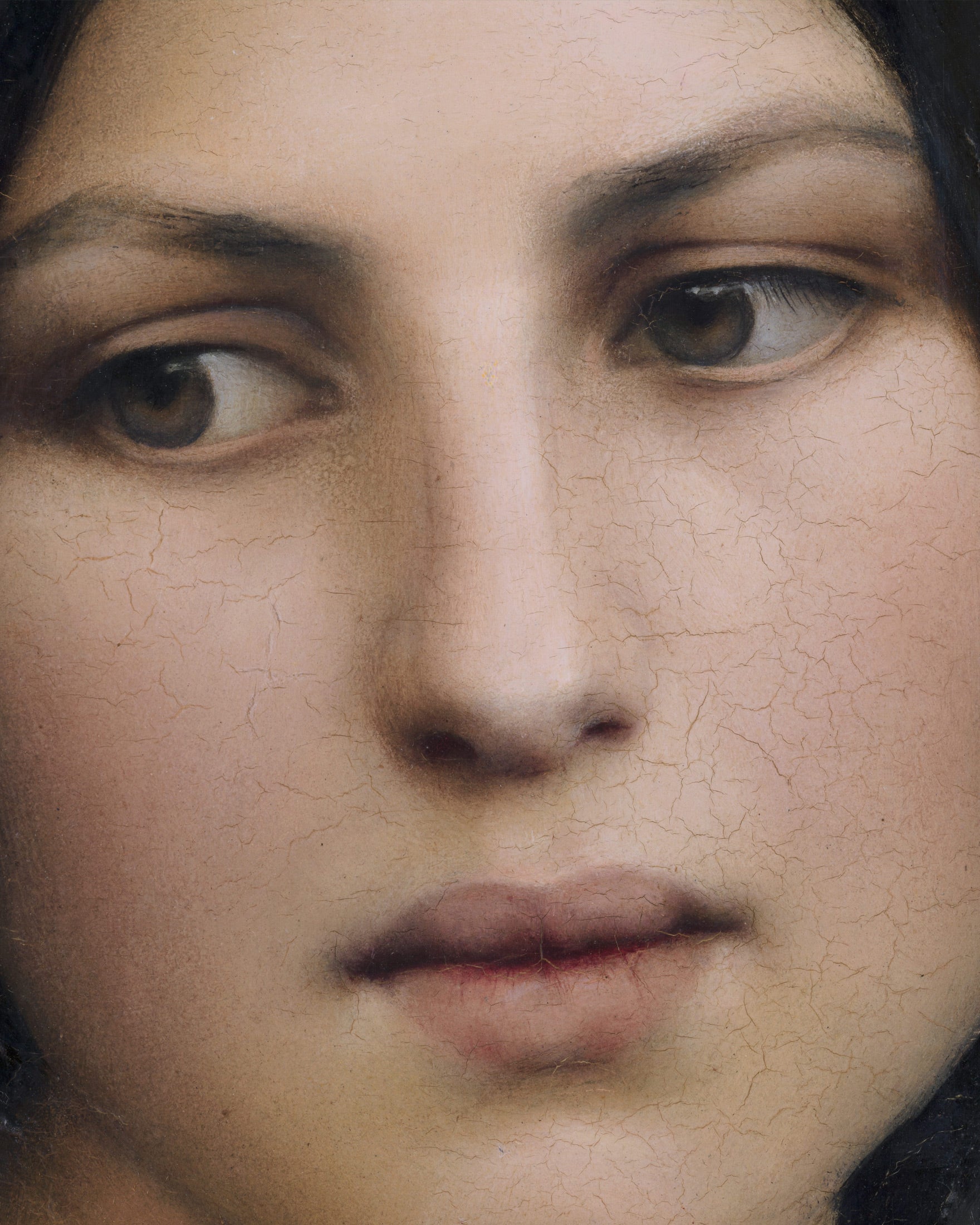 Louis Janmot "Fleur des Champs" Detalhe do Retrato Poster