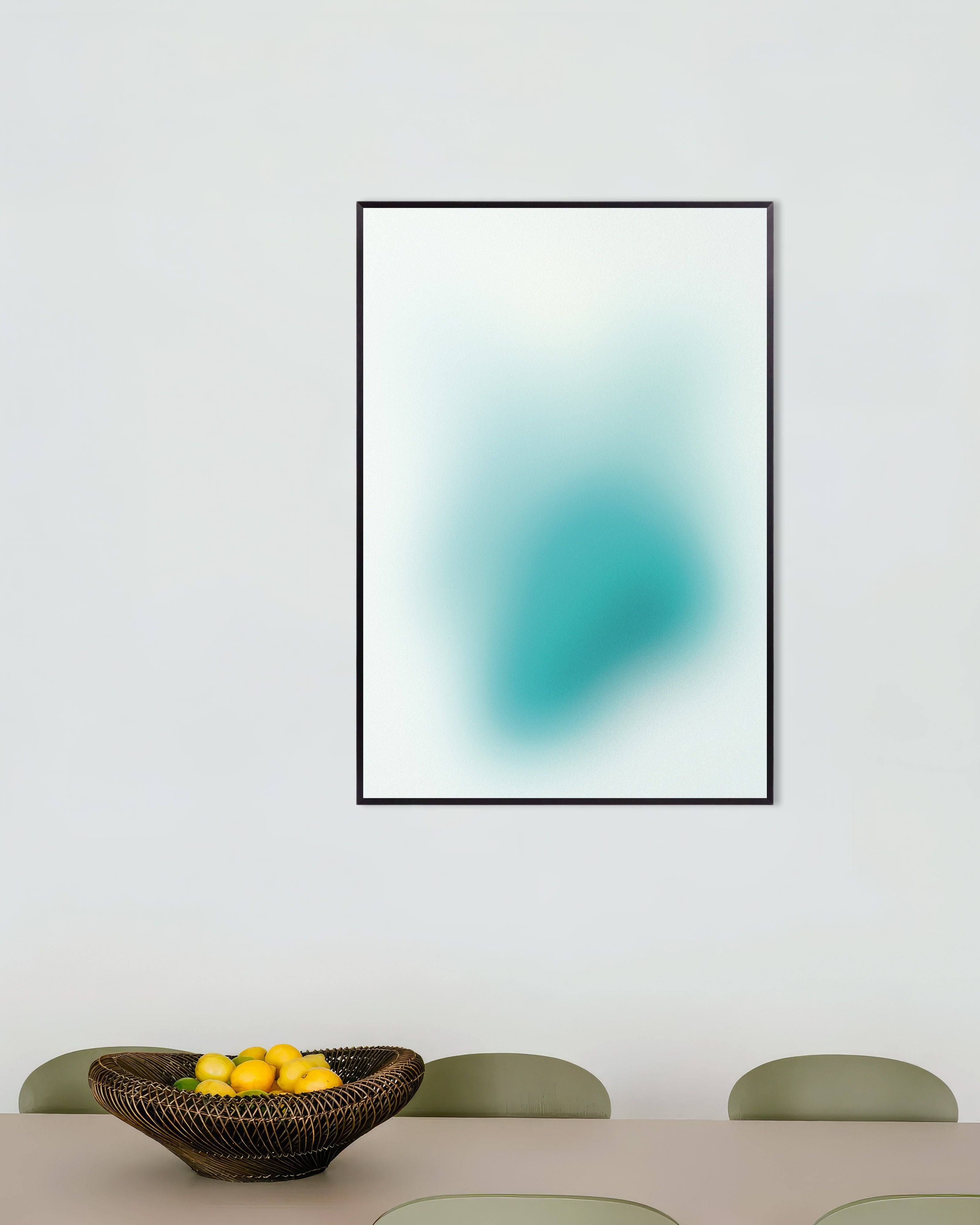 Poster of State of water - colors gradient - Poster, with metal frame