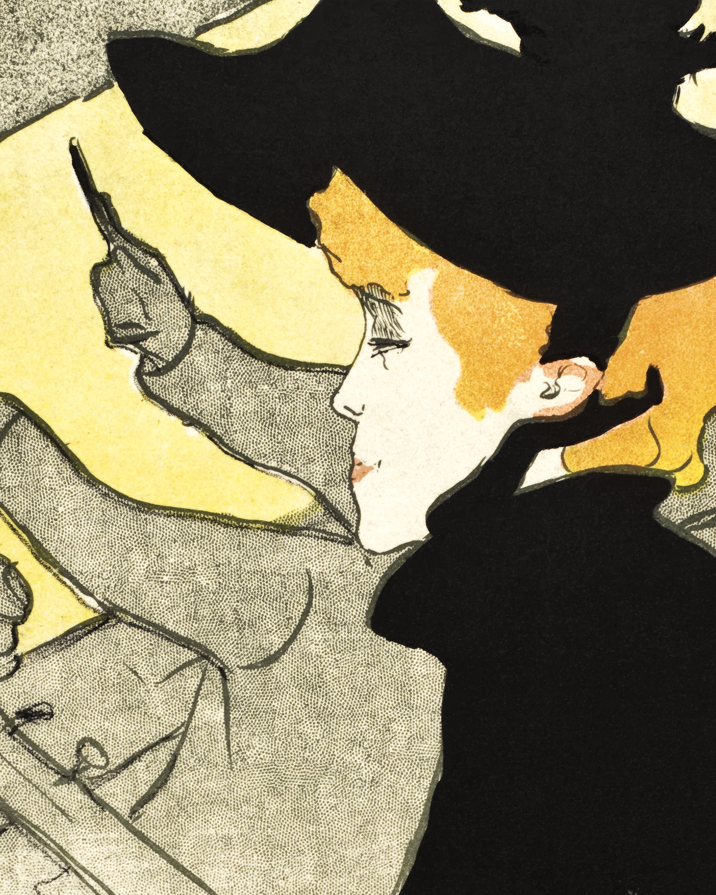 Pôster Divan Japonais (c. 1892–1893) de Henri de Toulouse-Lautrec