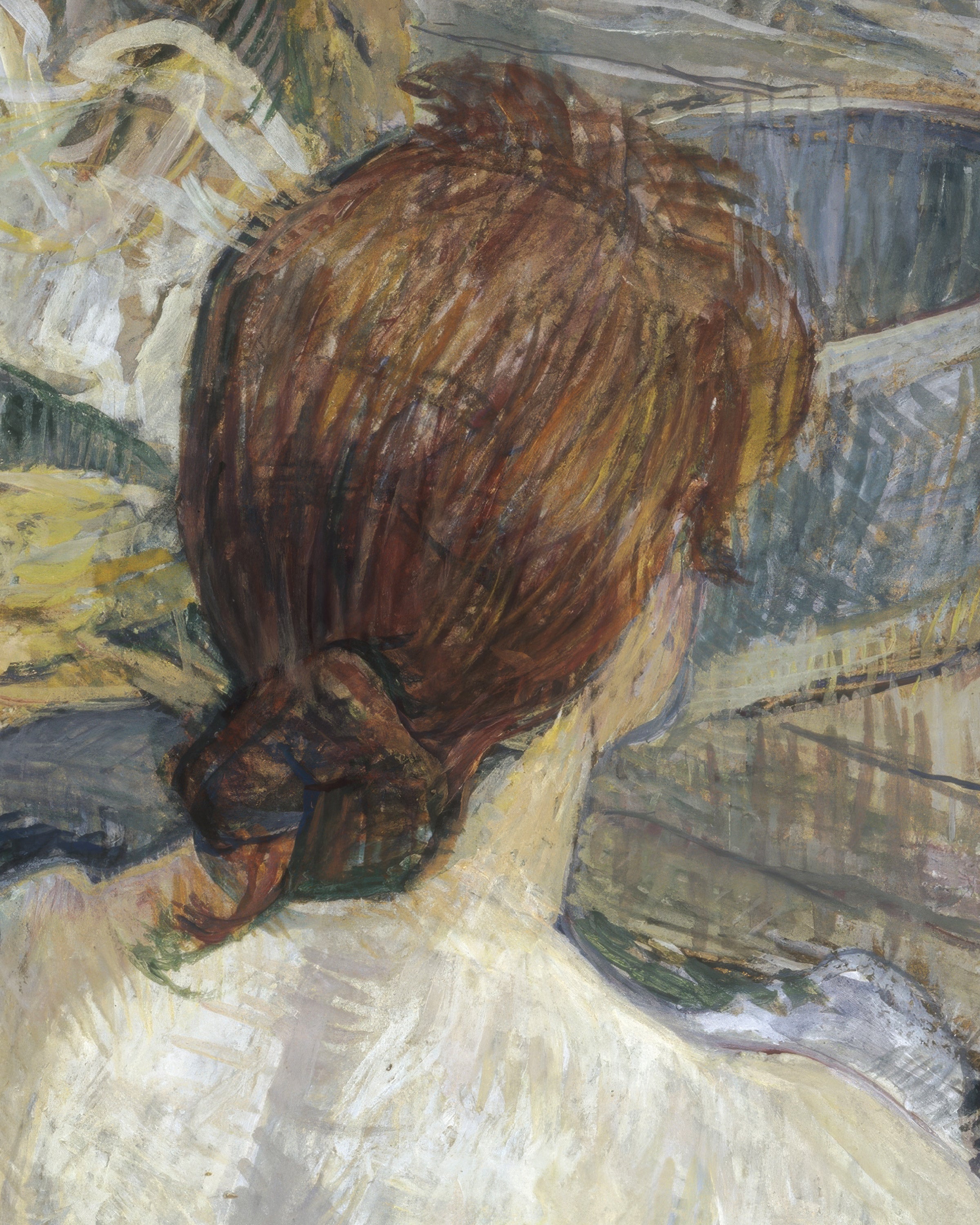 Rousse (A Toilette), 1889 por Henri de Toulouse-Lautrec Pôster