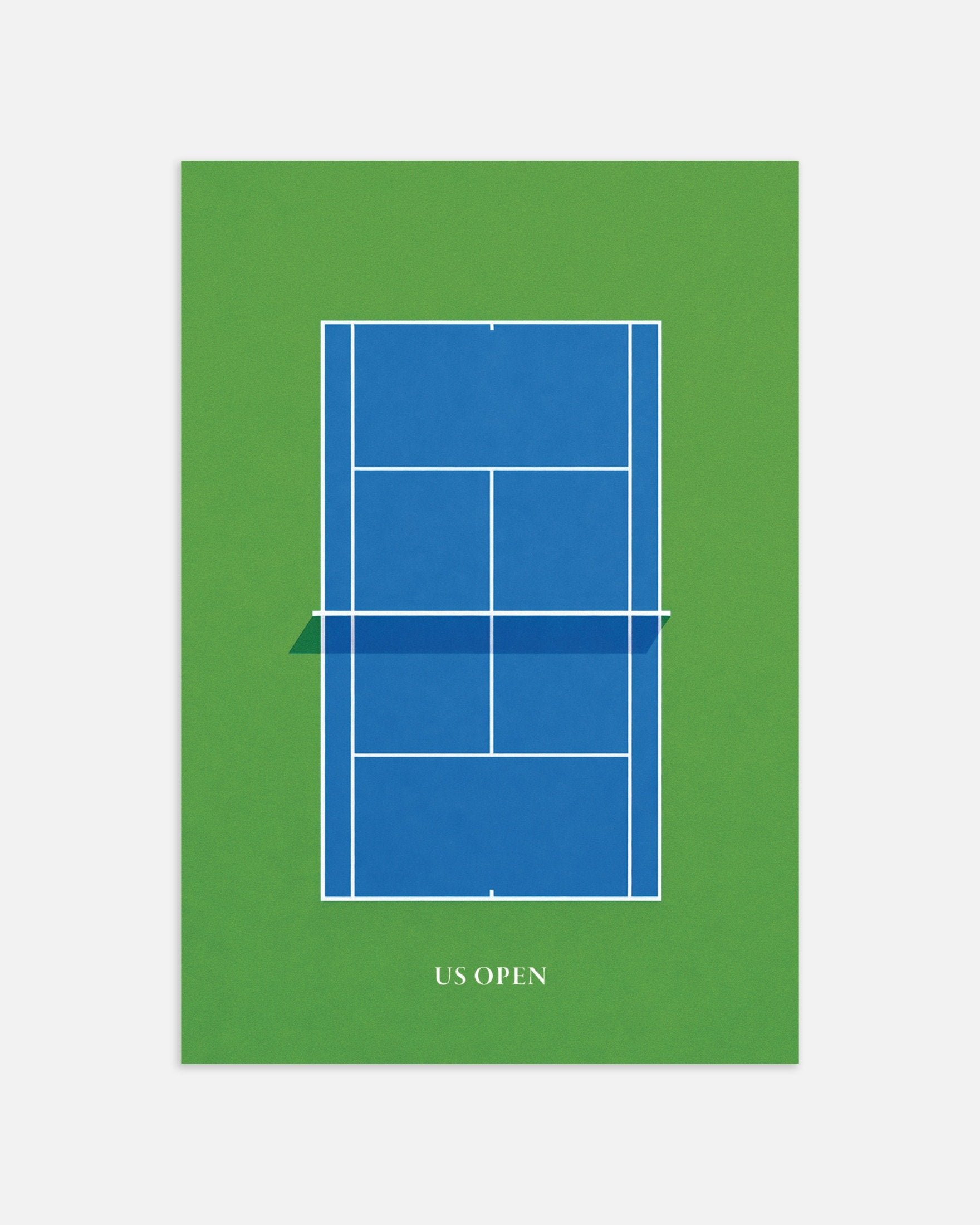 Poster of US Open tennis poster – Modern blue court art print, thumbnail